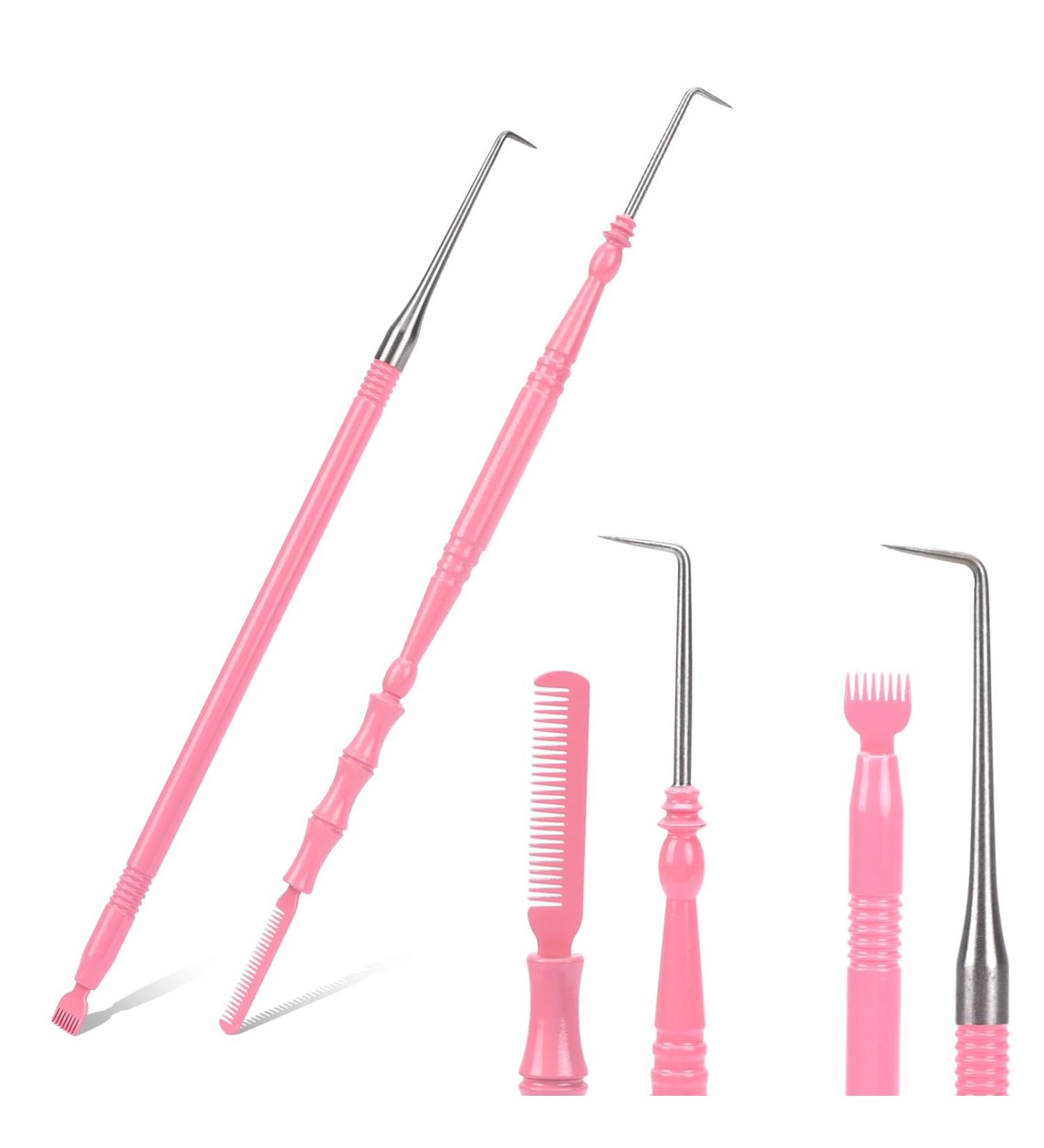 2 Pieces Lash Lift Tool 2 in 1 Stainless Steel Lash Lift and Tint Kit Professional Lash Lift Supplies Metal Lash Lift Rods Eyelash Separator Tool with Separating Comb Pink & Pink - Buy Online on GoSupps.com