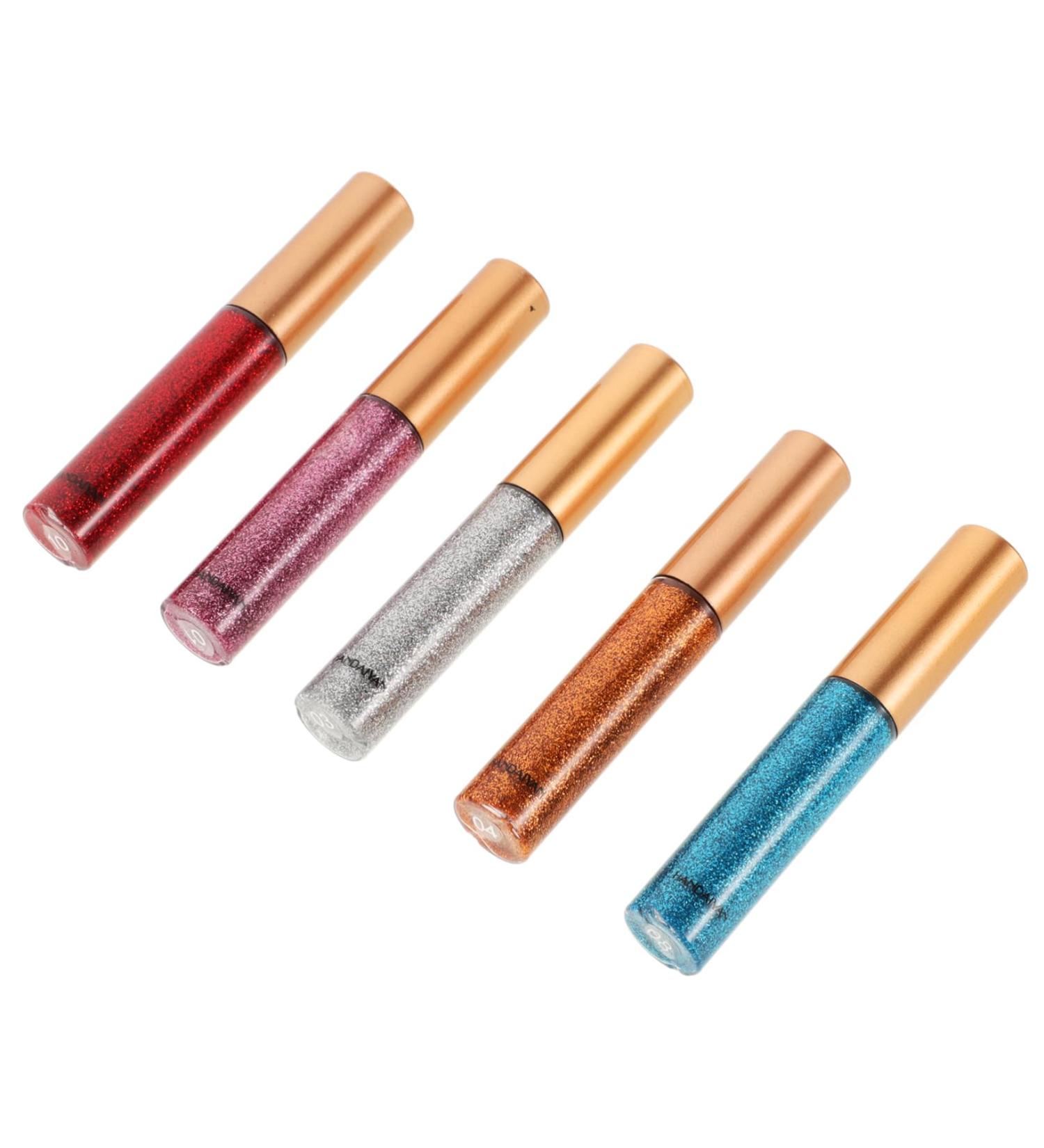 Outanaya 5pcs Sparkly Korean Eye Glitter Liquid Eye Shadow Pen - Buy Online on GoSupps.com
