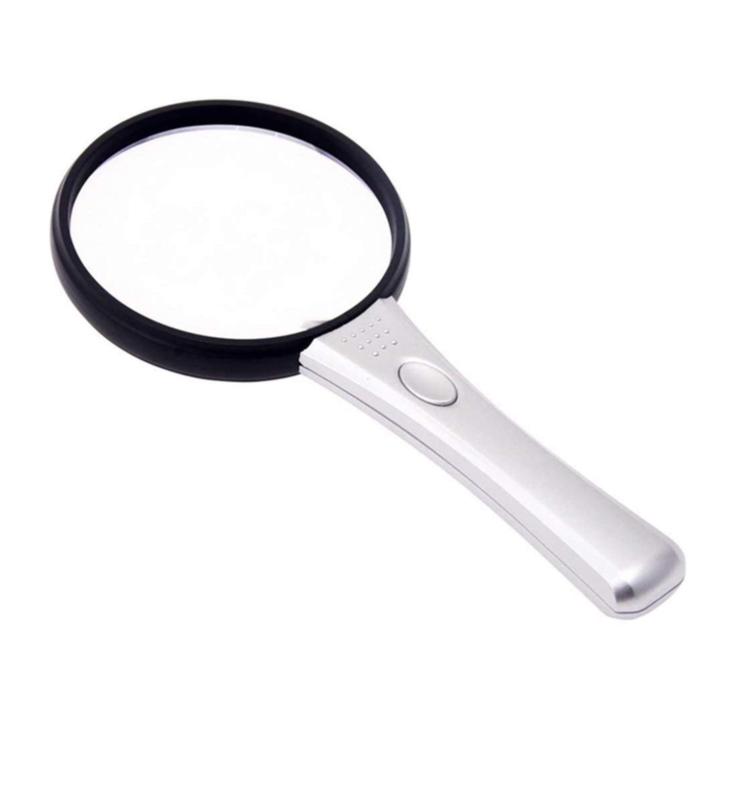 Lightweight Magnifying Glass High-Definition Optical 3/6 Times Portable Handheld Magnifying Glass with Light for Reading by The Elderly Lofty Ambition - Buy Online on GoSupps.com