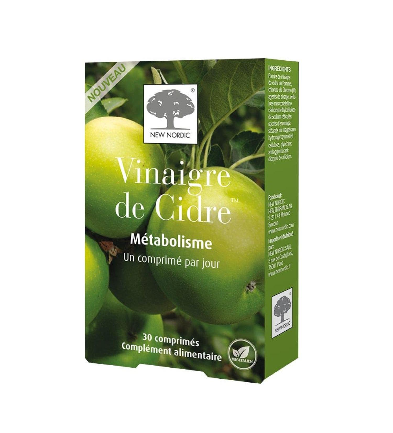 New Nordic Apple Cider Vinegar Metabolism 30 Tablets