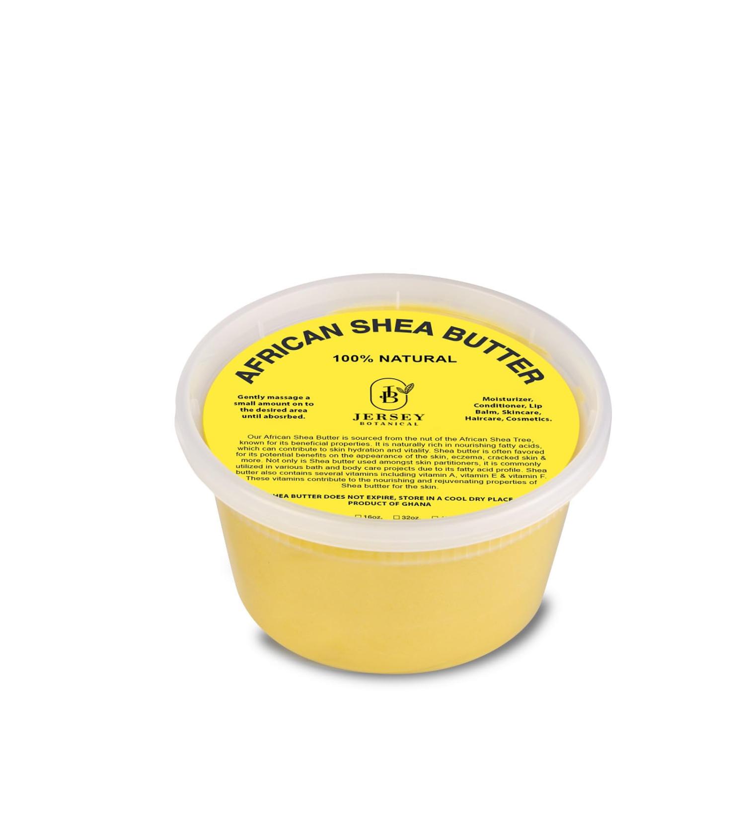 8 oz. African Shea Butter Yellow Raw - 100% Pure - Unrefined Soft Creamy. For Dry and Cracked Skin. DIY Body Butter Hair and Face Treatment. Great for Lotion Soap Eczema & Stretch Mark Creams. - Buy Online on GoSupps.com