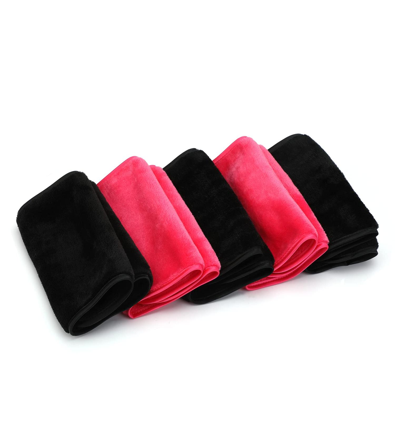 Microfiber Makeup Removal Towels - 5 Pack | Hypoallergenic Washable & Reusable Facial Cloths - Eco-Friendly Cleaning with Water | Demplation - Buy Online on GoSupps.com