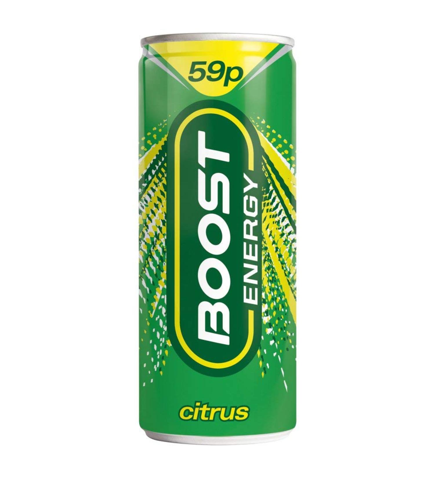 Boost Boost Energy Pack of 24 Citrus Flavors 250ml