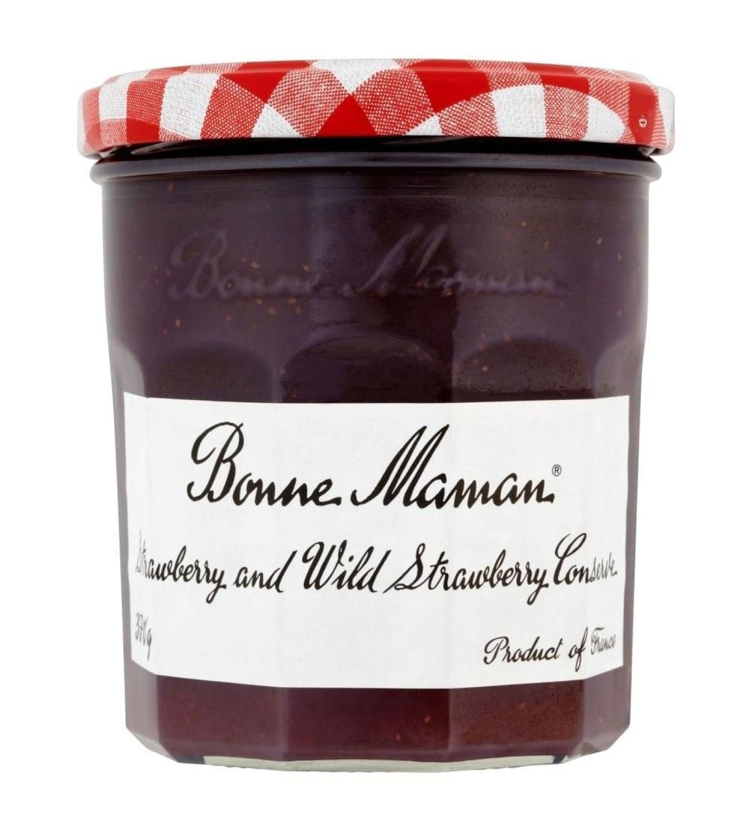 Bonne Maman Strawberry and Bosco Strawberry Preserves (370g) - Pack of 2