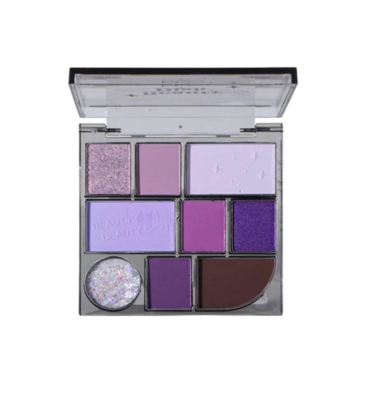 Buy 9 Colors Pearlescent Eyeshadow Palette - Purple Smoky Eye Makeup Matte & Shimmer Longwearing Pigments - Buy Online on GoSupps.com