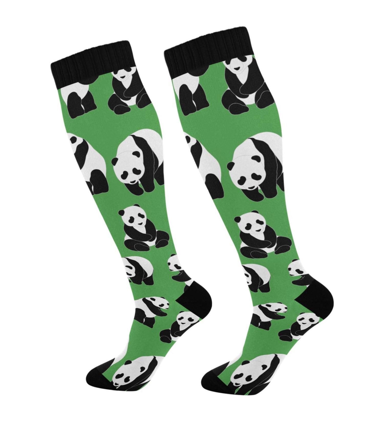 Haskirky High Elasticity Compression Socks - Cute Pandas Design for Adults | Relieve Fatigue, Perfect for Travel and Daily Activities | 1 Pair - Buy Online on GoSupps.com