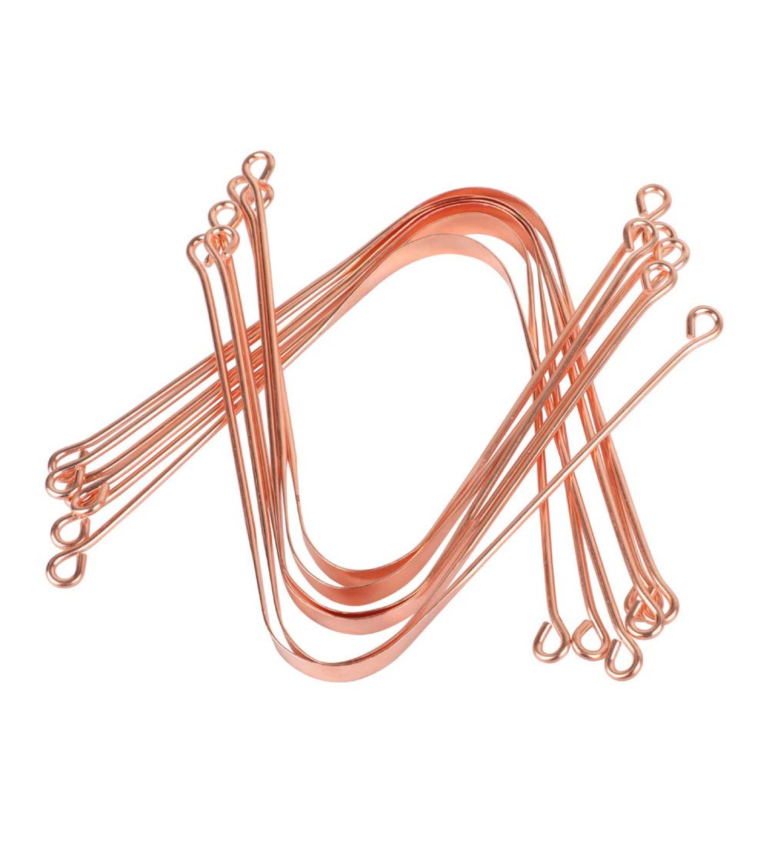 HealthAndYoga Copper Tongue Cleaners - Set of 12 for Oral Hygiene and Bad Breath Relief - Buy Online on GoSupps.com
