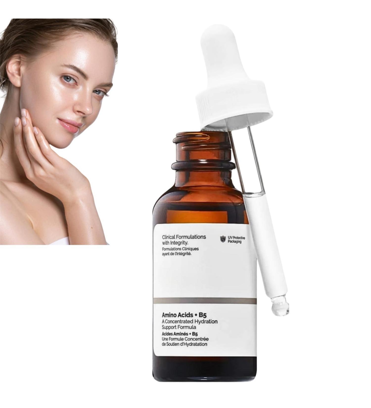 Amino Acid B5 Serum Hyaluronic Acid Serum for Face Amino Cidos + Vitamina B5 Serum Hydrating Serum Anti Aging Serum for Face Face Serum for Women Brightening Serum to Plump and Smooth Skin 30ml - Buy Online on GoSupps.com