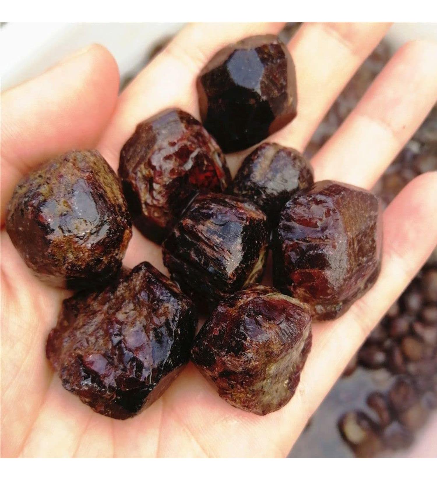12pcs Natural Red Garnet Rough Stone Raw Stone Original Gem Lot SpecimenMinerals Gift Can be Used for ningxiao - Buy Online on GoSupps.com