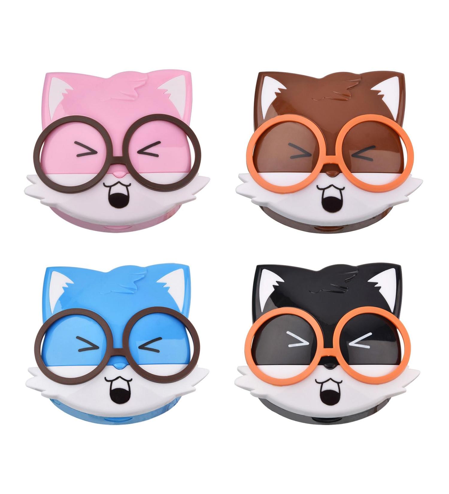 Vansza 4-Piece Squirrel Contact Lens Container Set | Cute Portable Organizers | Animal-Cartoons Eye Contact Storage Box for Travelers - Buy Online on GoSupps.com