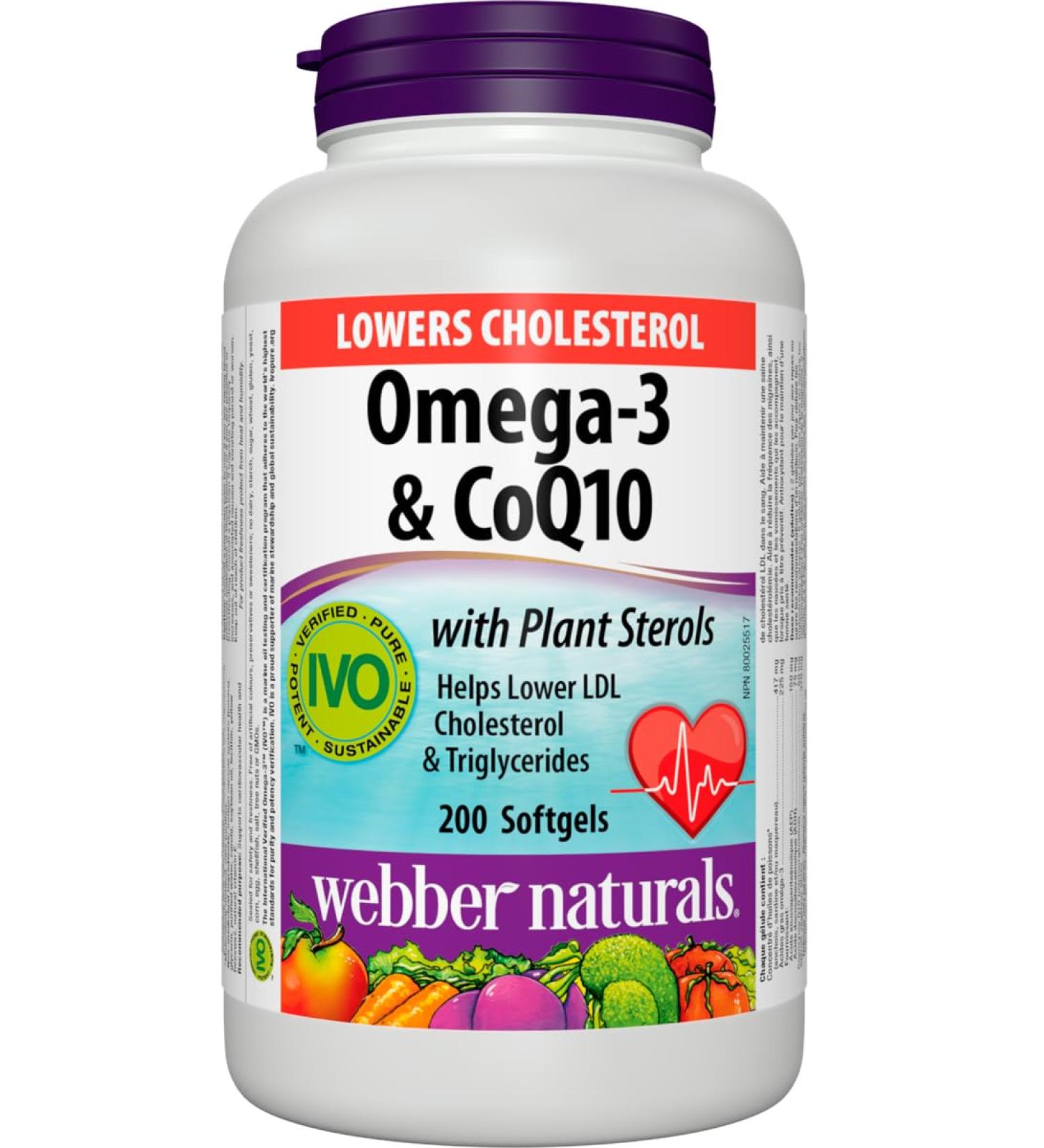 Webber natural Webber Naturals COQ10 Omega 3 (200 Softgels) 200 Count