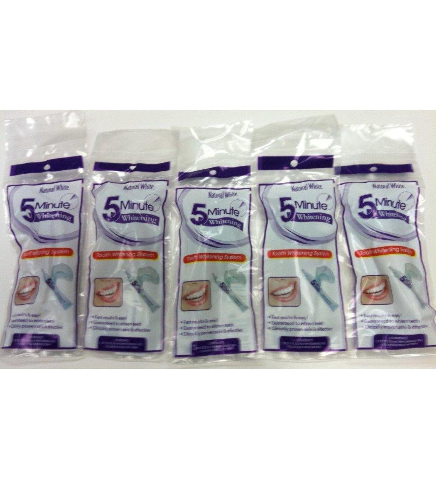 Set of 5 Lornamead 5 Minute Tooth Whitening System