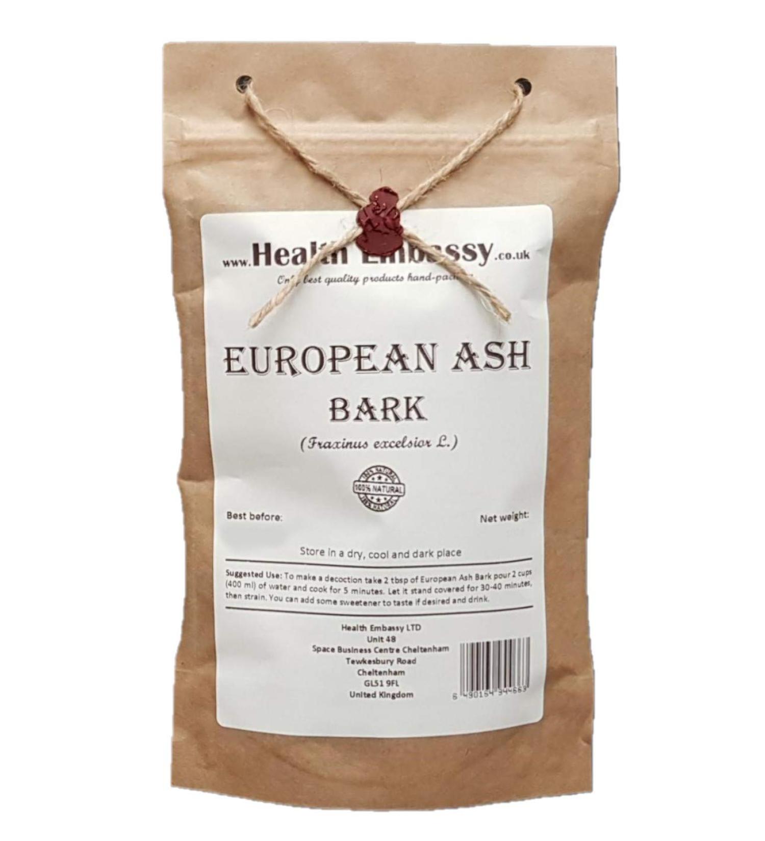 Health Embassy European Ash Bark Tea | Fr ne Commun corce Tisane | Fraxinus excelsior L | Loose Herbal Tea (100g) - Buy Online on GoSupps.com