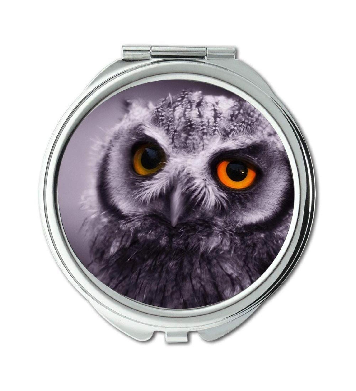 Mirror Travel Mirror owl feathers Owl Wallpapers HD pocket mirror portable mirror - Buy Online on GoSupps.com