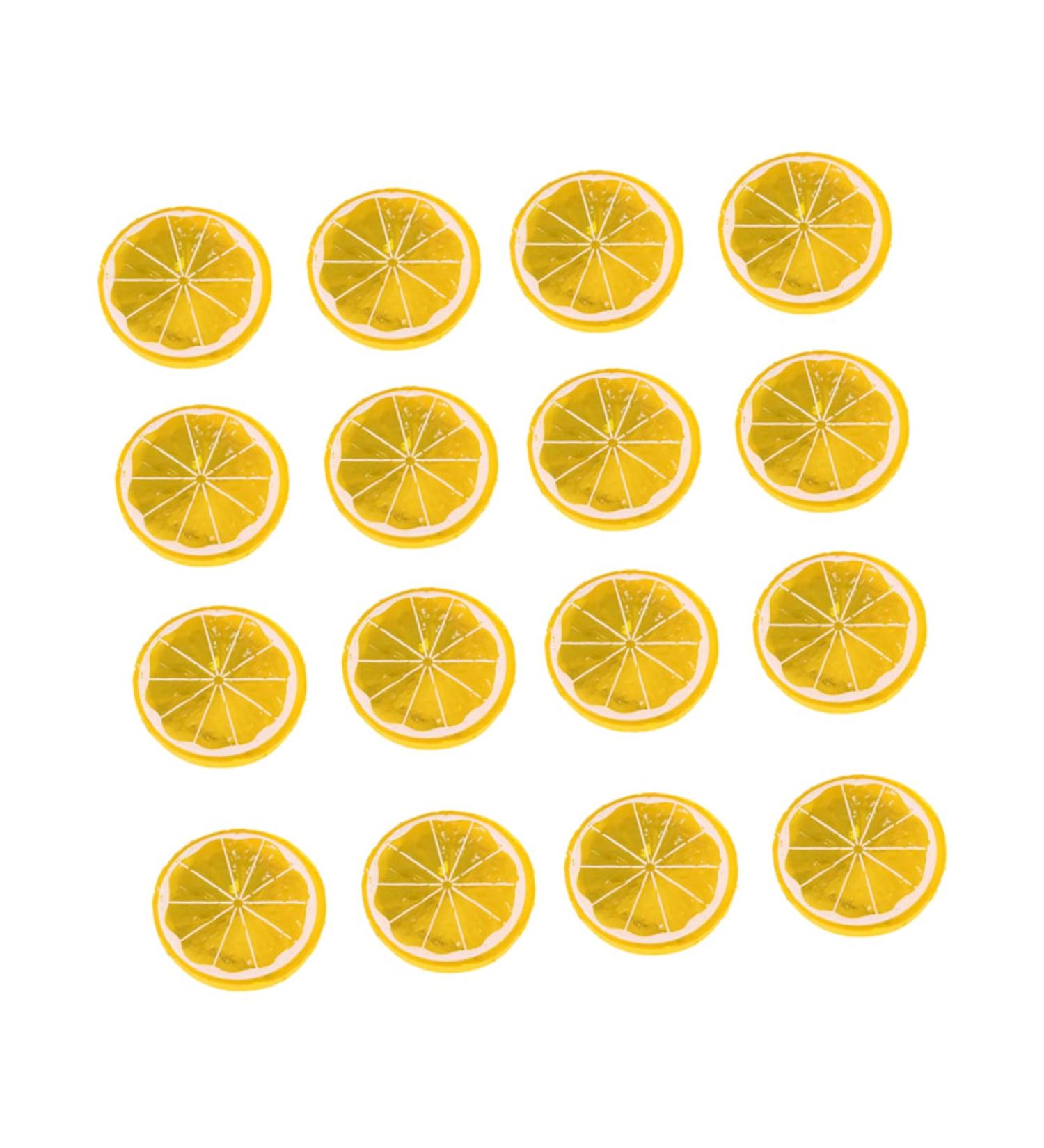 Zerodeko 50pcs Barber Mats for Clippers Hanging Grapes Toys for Kids Kid Toys Orange Props Fruit Plastic Fake Yellow 5X0.9cm - Buy Online on GoSupps.com