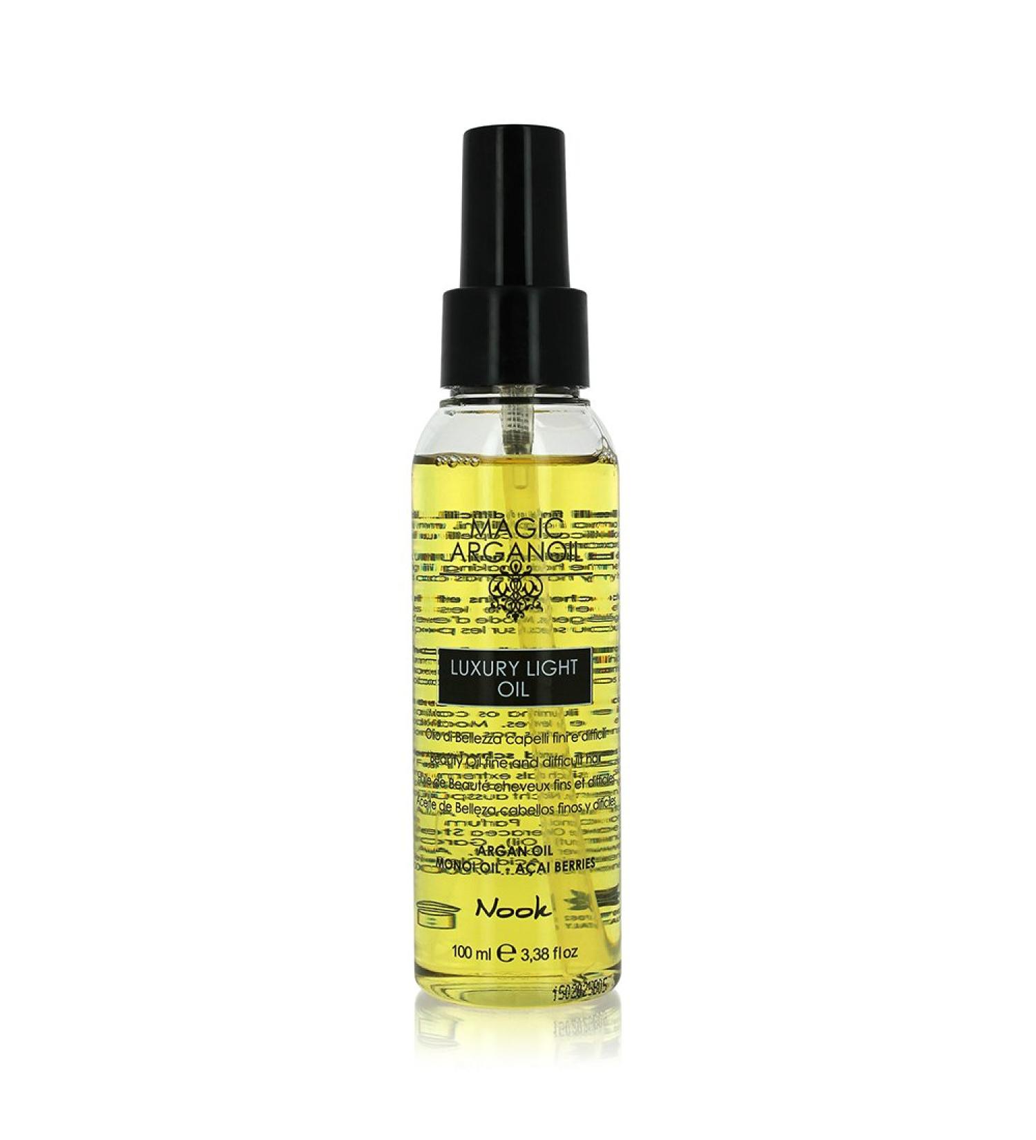 Luxury Light Oil - 100 ml - Magic Arganoil - Finishes and plates Nook NICHEL CHROMO COBALTO TESTED