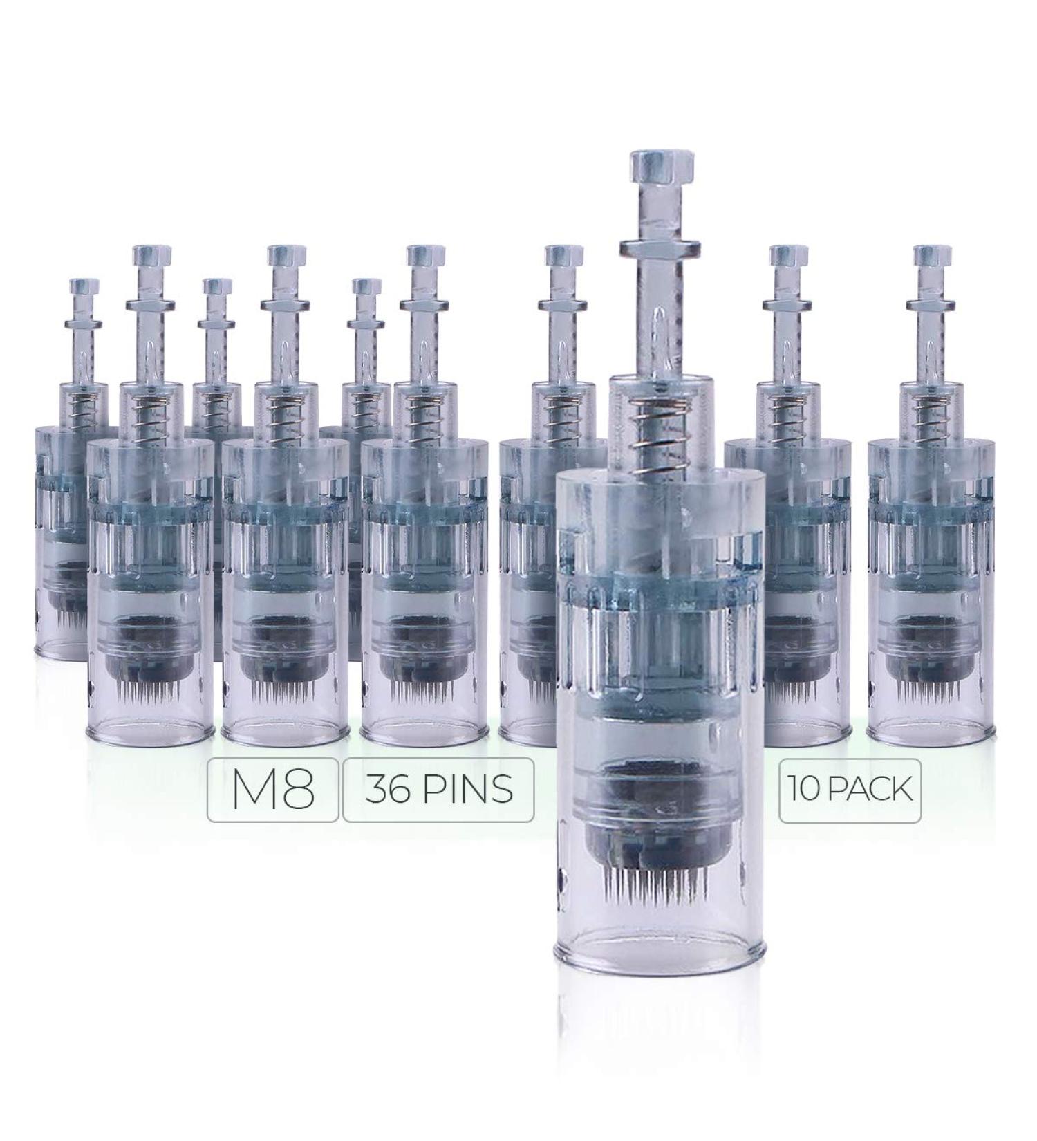 Dr. Pen Ultima M8 Disposable Cartridges - 10 Pack, 36 Pins Bayonet Slot - Replacement Parts - Buy Online on GoSupps.com