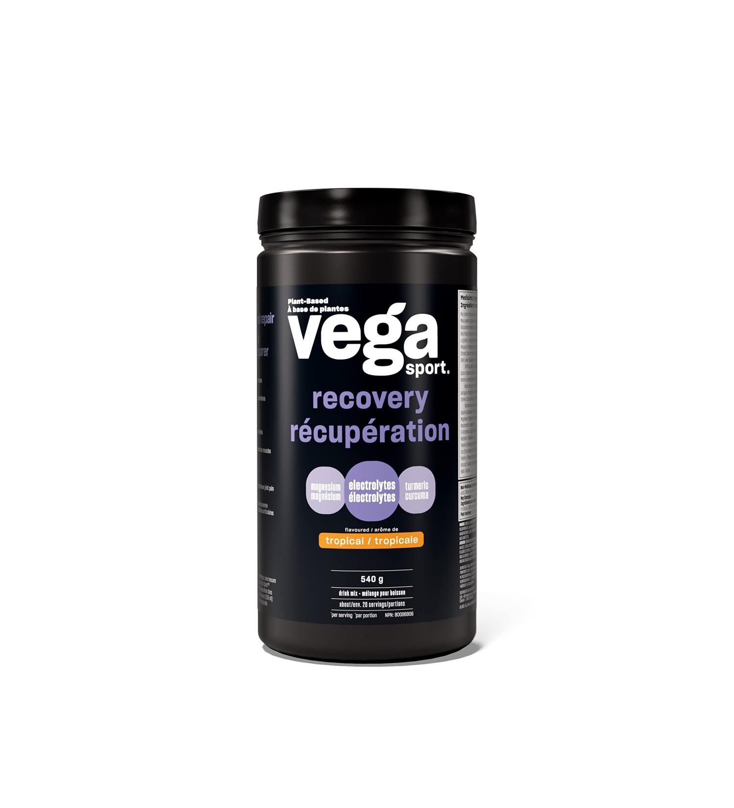 Vega Sport Post-Workout Recovery Accelerator Tropical (20 Servings) Vegan Non Dairy Gluten Free BCAAs 540g (Packaging May Vary) Tropical 20 Servings (Pack of 1) - Buy Online on GoSupps.com