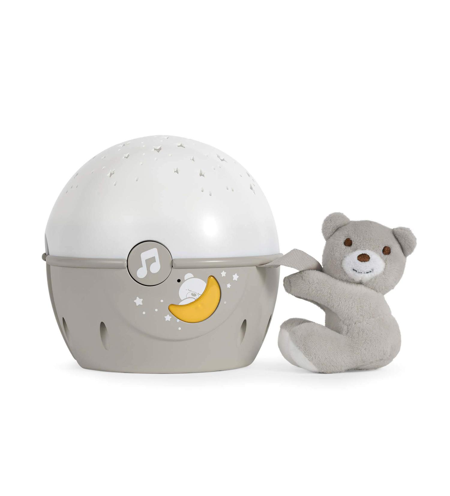 Chicco Next2Stars Baby Night Light Neutral | Star Projector for Cots & Cribs with Sound Sensor, 3 Light Effects, Music (Beige) - Buy Online on GoSupps.com