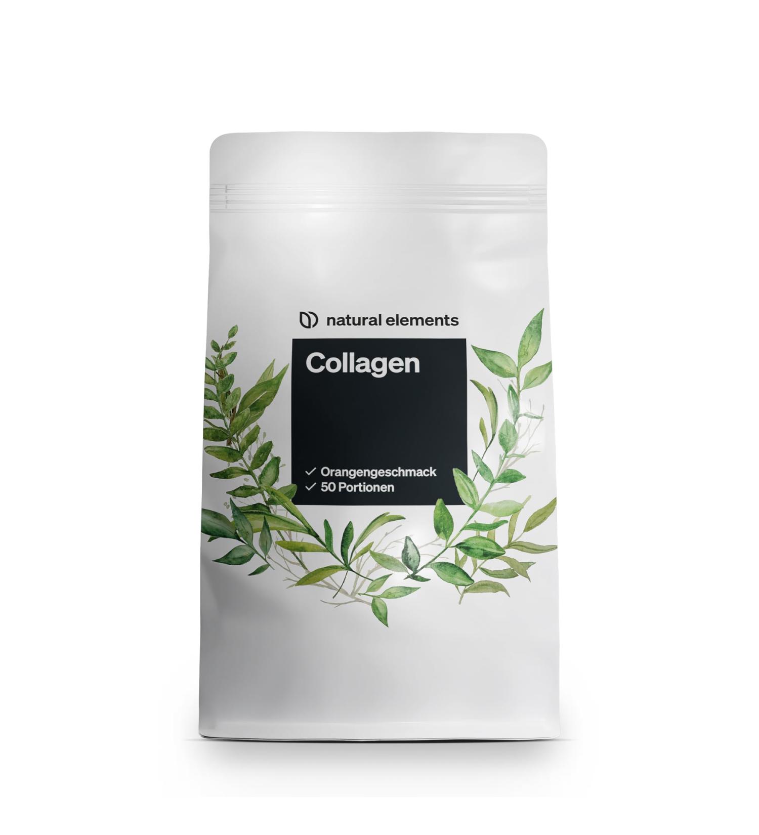 Collagen Powder 500g - Hydrolyzed Peptides Type 1 & 3 - Fresh Orange Flavor - Natural Lab-Tested Made in Germany - Buy Online on GoSupps.com