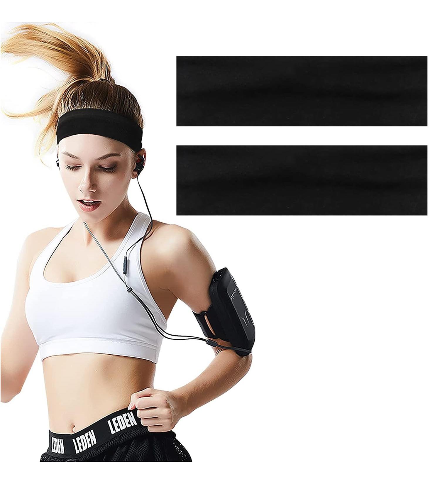 SULIVES Headbands for Women's Hair - Essential for Active Style Sport Headband Made From High-Stretch and Comfortable Fabric Black Headband Specifically designed for doing Workout Makeup Yoga - Buy Online on GoSupps.com