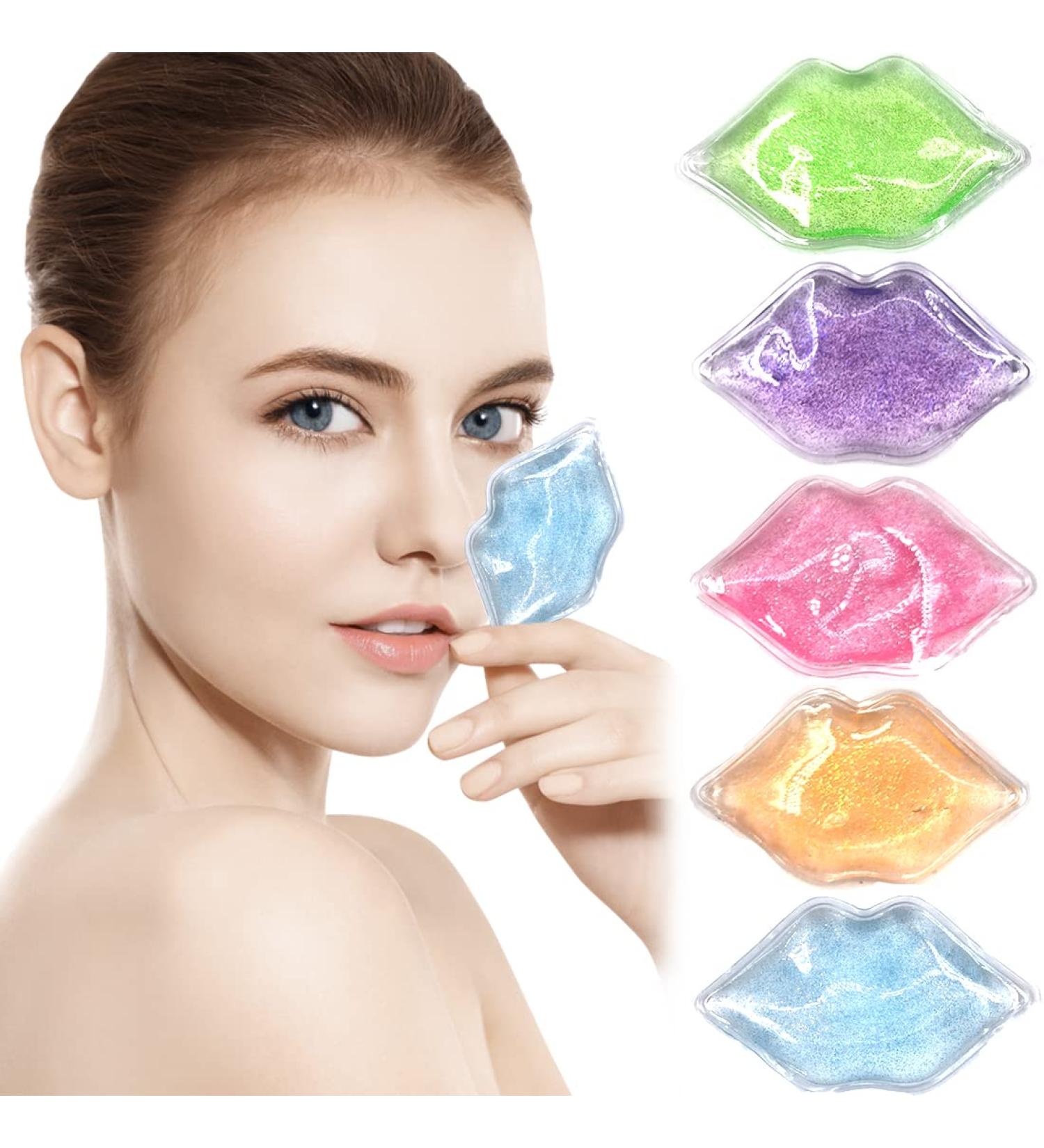 Mini Gel Ice Pack for Lip and Eye Injuries - Hot & Cold Compress for Pain Relief, Swelling Reduction, Dark Circle Reduction, and Anti-Aging - Perfect Gift for Women (Multicolored) - Buy Online on GoSupps.com