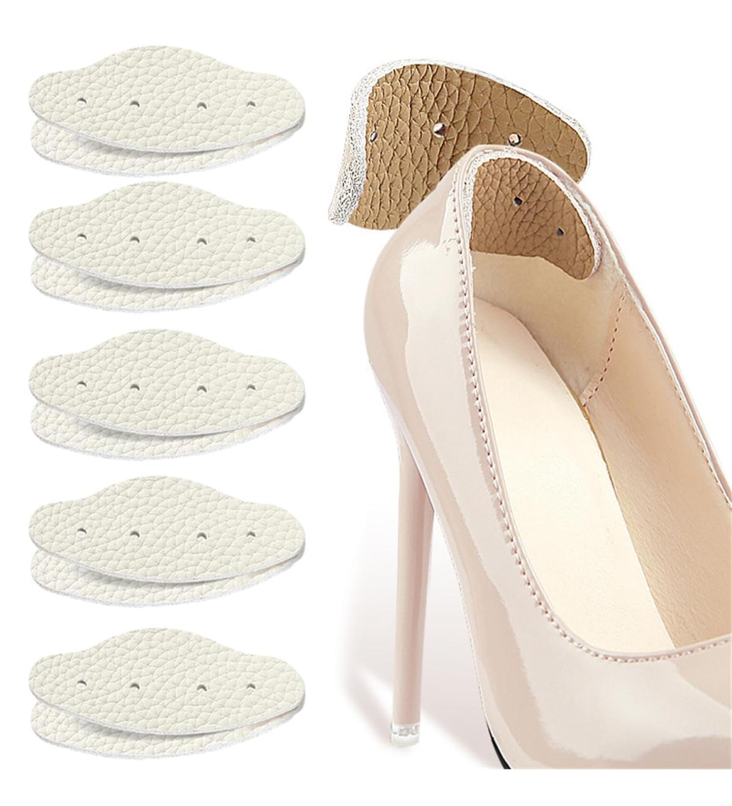 Buy Heel Pads for Shoes | Soft Leather Heel Cushion Grips | Prevent Slipping & Blisters | 5 Pairs - International Shipping Available - Buy Online on GoSupps.com