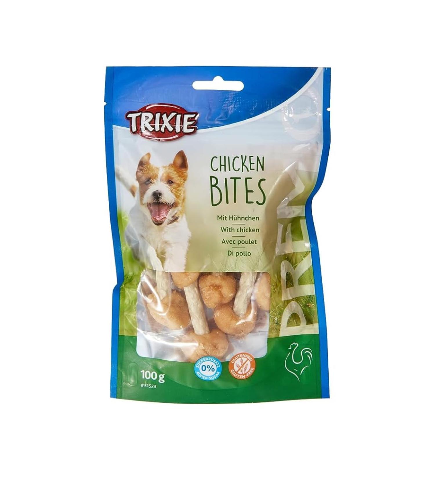 Trixie Premio Dog Chicken Bites 100g - Gluten-Free Grain-Free Dog Treats | Premium Training Rewards - Buy Online on GoSupps.com