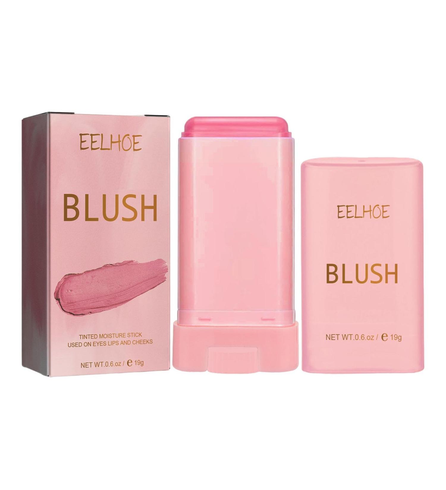 Moisturizing Makeup Blusher Stick Long-lasting Face Cream Blusher Solid Moisturizing Stick Blusher Balm | Cheeks Blusher Creamy Makeup Cheeks Blusher Beauty Blusher for Face Fanelod Pink - Buy Online on GoSupps.com
