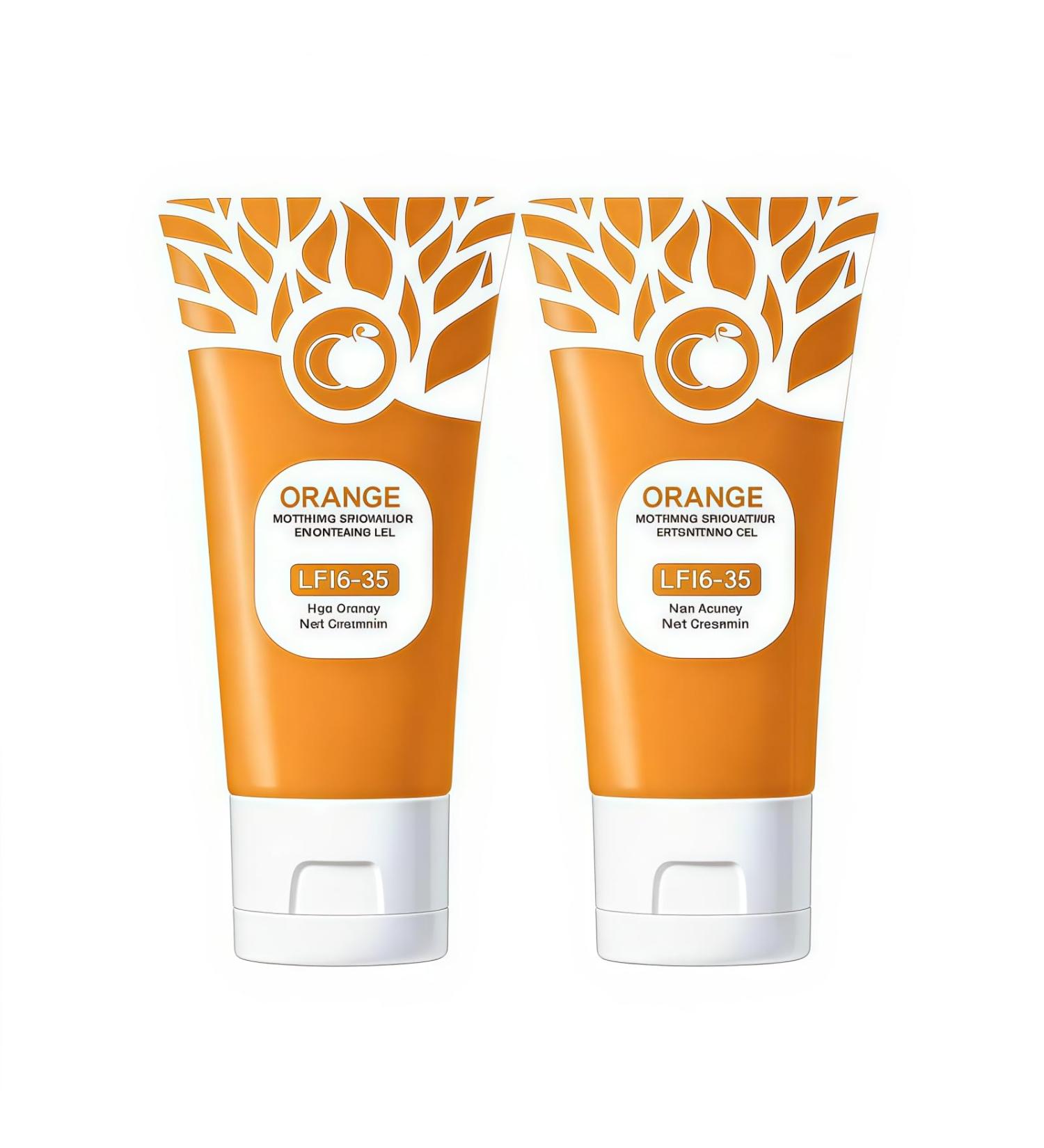 zowamap 2Pcs Orange Enzymes Brightening Exfoliating Gel Orange Peeling Gel Deep Exfoliating Cleanser for Face and Body Moisturizing Smoothing Pores Brightening Skin - Buy Online on GoSupps.com