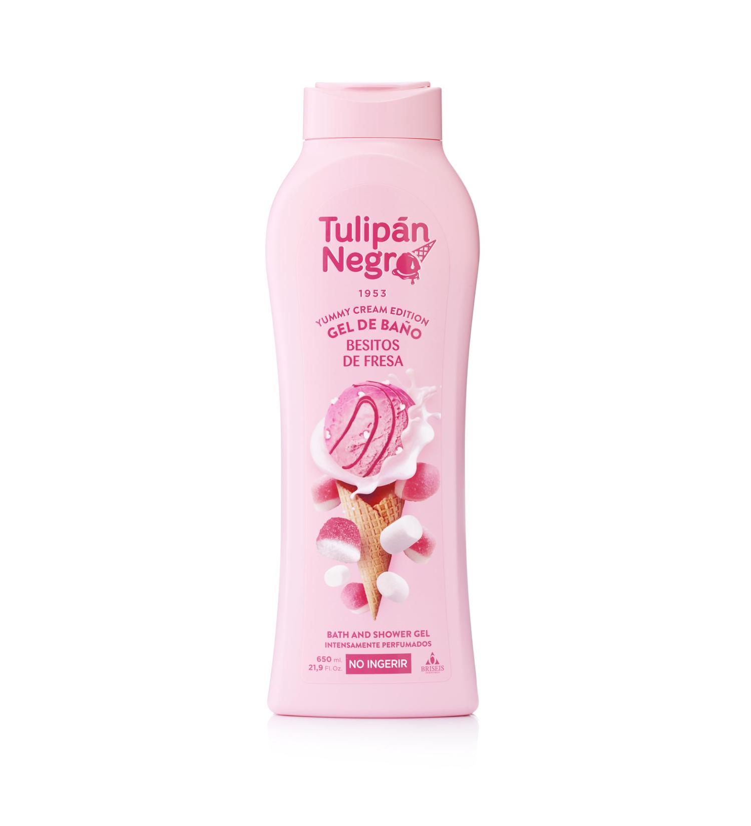 TULIPAN NEGRO Strawberry Kiss Shower Gel - 21.9 fl oz | Sweet & Nourishing Body Wash for All Skin Types - International Shipping Available - Buy Online on GoSupps.com