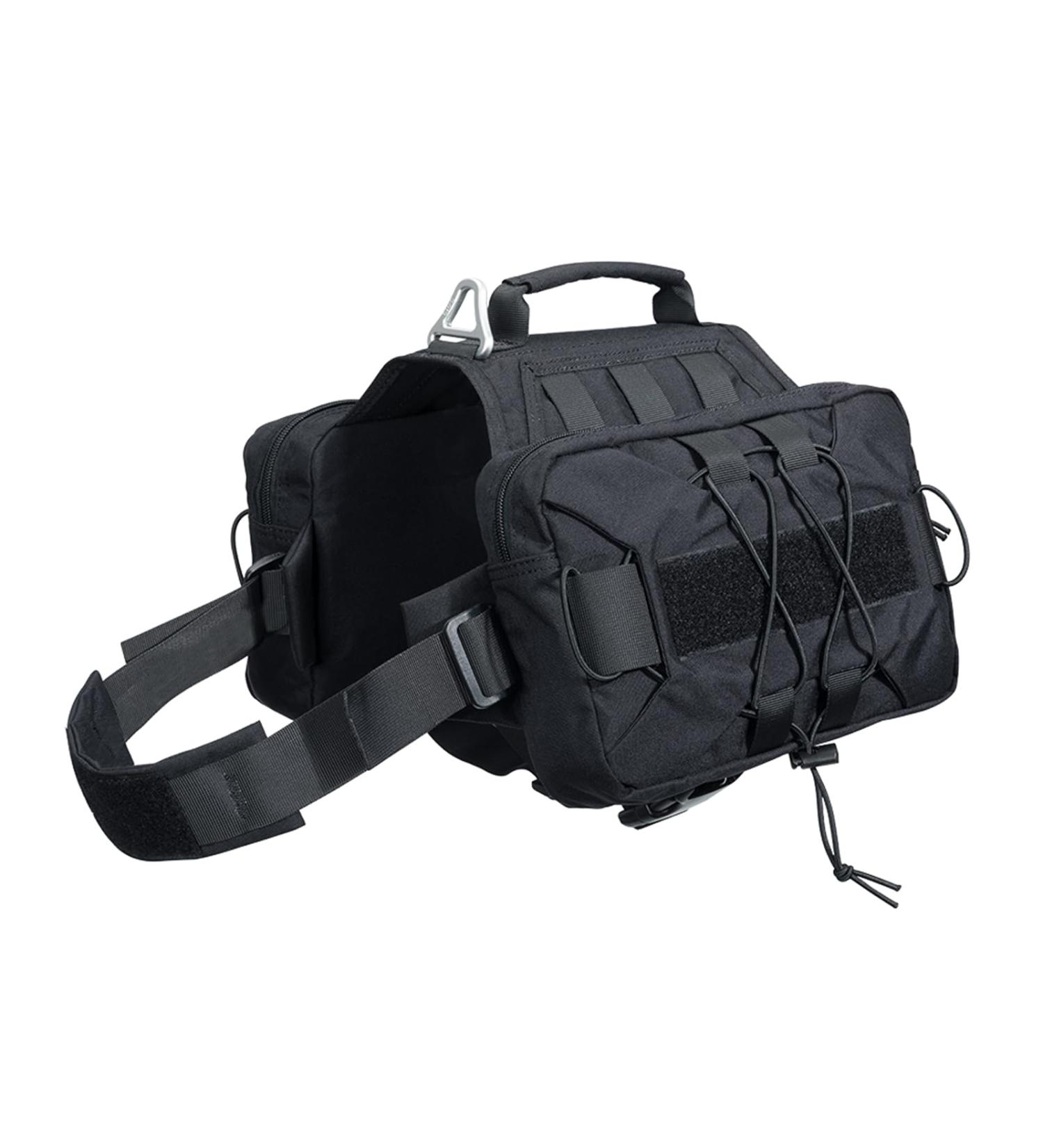 Premium Hunt Dog Backpack - Adjustable Saddlebag with Dog Dish & Storage for Medium & Large Dogs | Elite Spanker Service - Buy Online on GoSupps.com