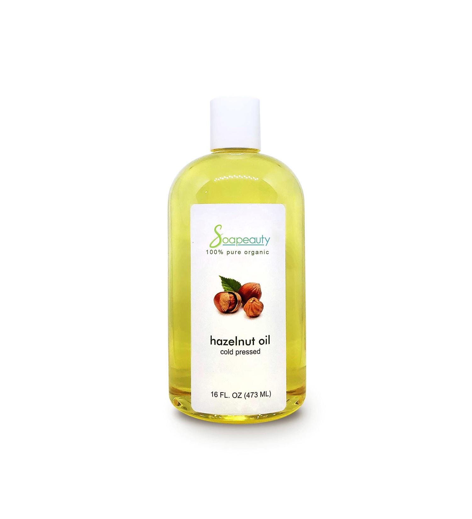 HAZELNUT CARRIER OIL COLD PRESSED 100% PURE NATURAL 12 OZ