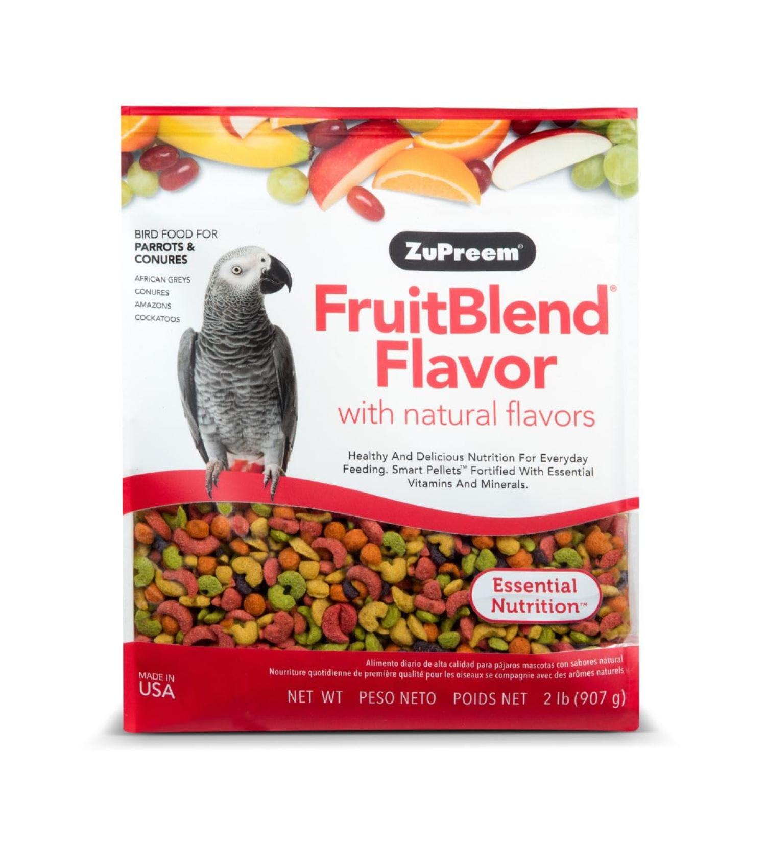 Zupreem FruitBlend Flavor Premium Bird Food for Medium-Large Birds -- 2 lbs - Buy Online on GoSupps.com