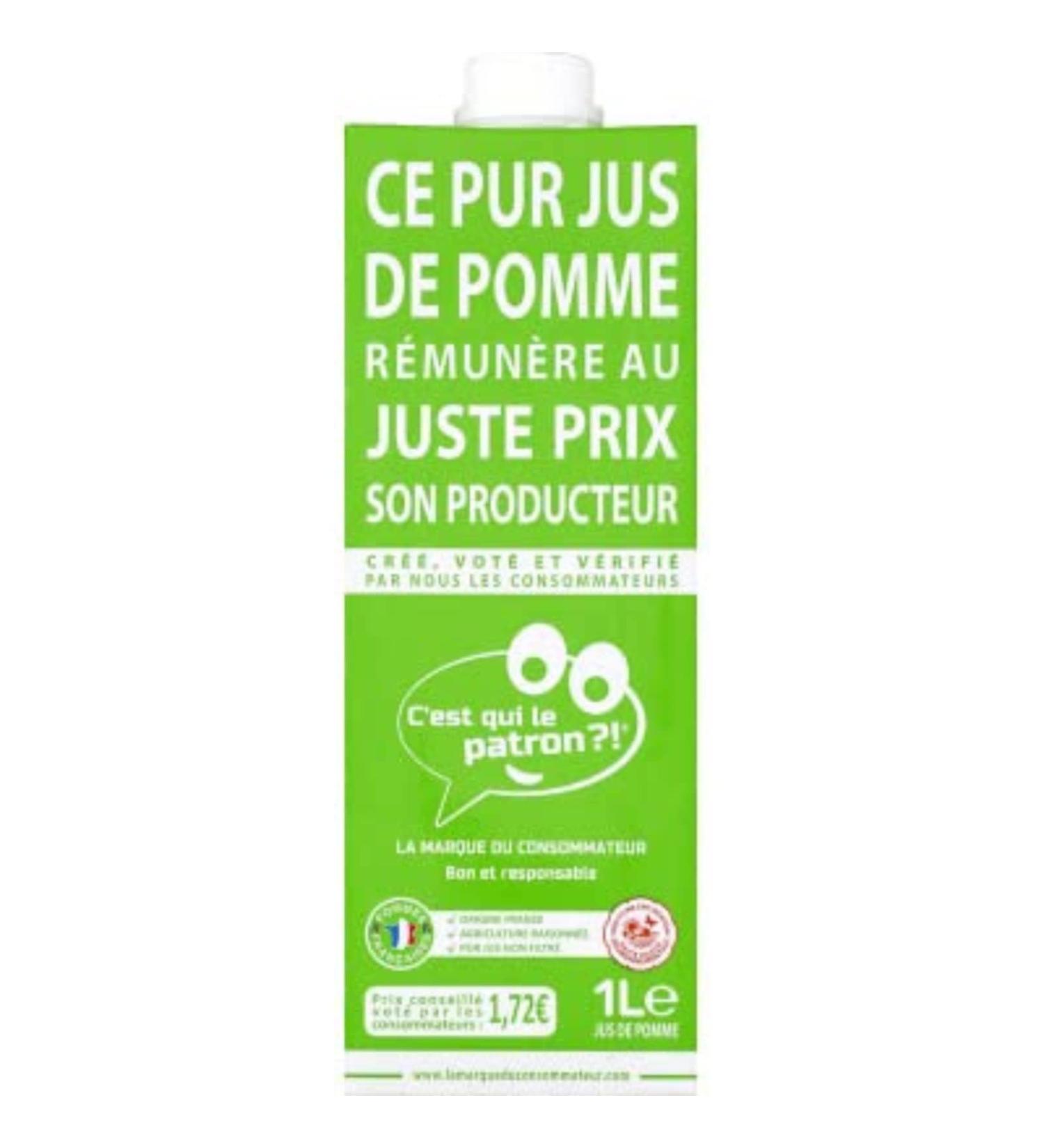 WHO'S THE BOSS Pure apple juice - 1l brick