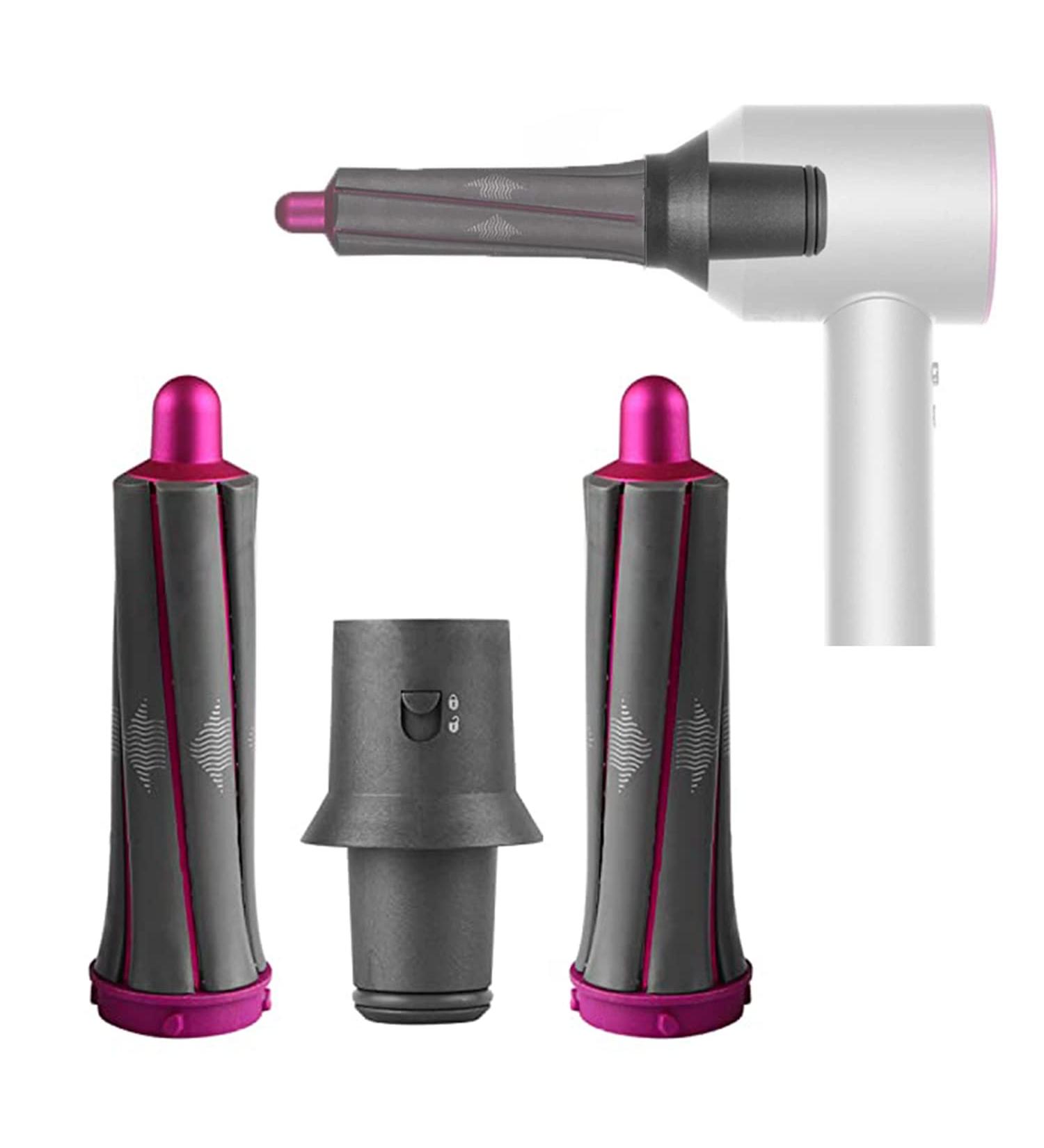 1 Pair 1.2in Short Curling Barrels with Adapter For Dyson Supersonic Hair Dryer Curling Attachment Left & Right Volume and Shape Curling Hair Tool for Medium-length Short Hair - Buy Online on GoSupps.com