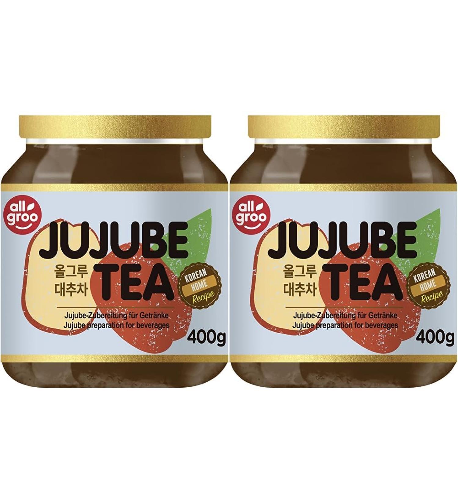 Allgro Jujube Tea - Vegan & Gluten-Free Jujube Preparation (400g 2-Pack) | International Shipping Available - Buy Online on GoSupps.com