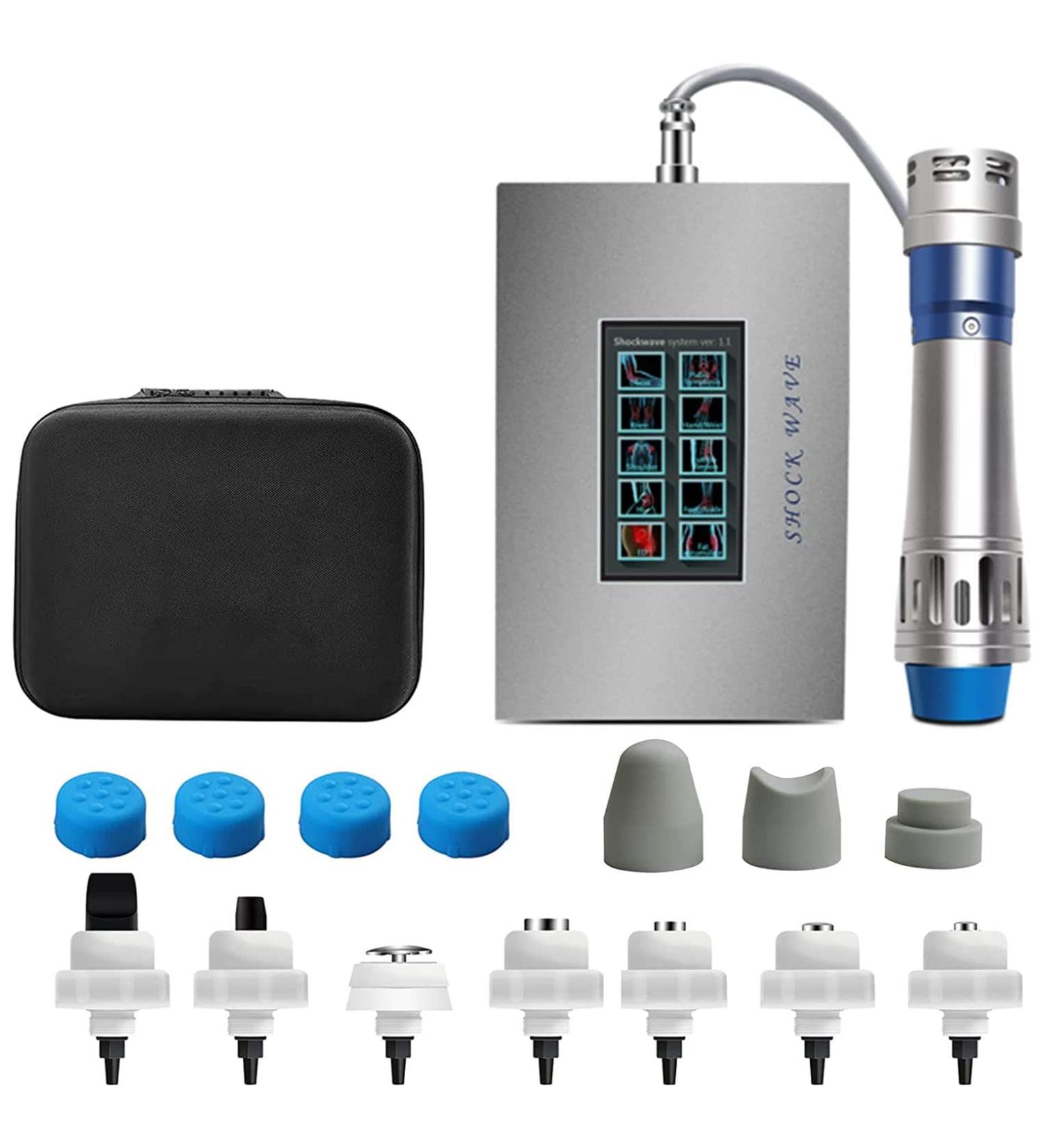 Shock Wave eD Therapy Device for Erectile Dysfunction & Muscle Massage | 7 Massage Heads | Multi-Functional Pain Relief Equipment - Buy Online on GoSupps.com