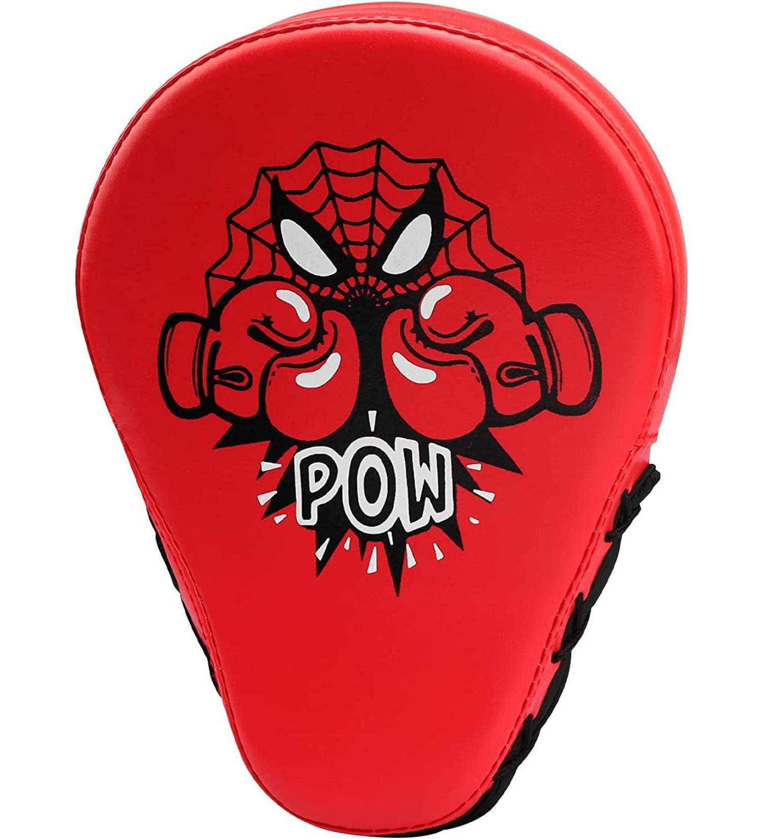 Kids' Red Boxing Mitts and Pads | Curved Focus Punching Mitts - Buy Online on GoSupps.com