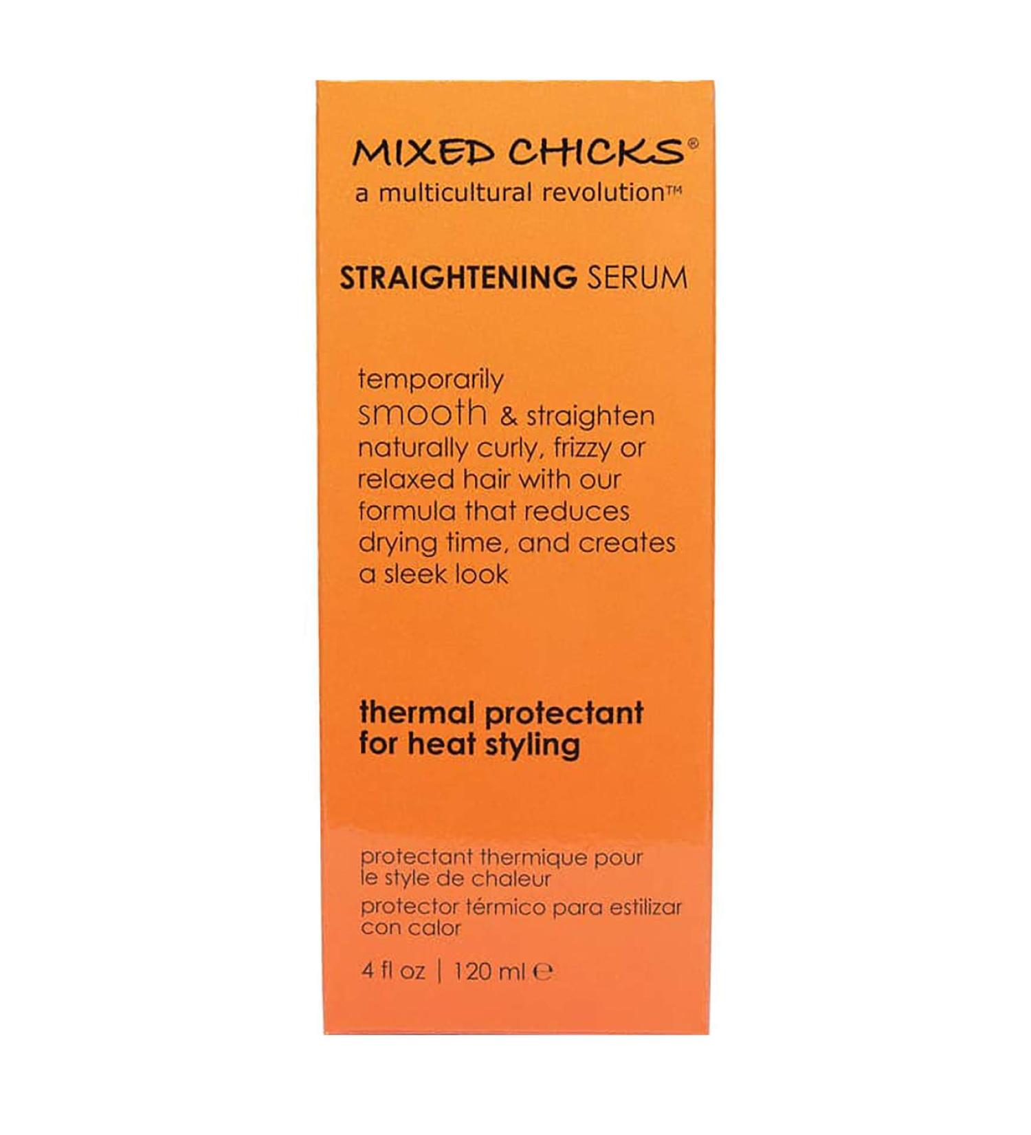 Mixed Chicks Straightening Serum 4 fl.oz - Thermal Protection for Smooth & Sleek Hair - Buy Online on GoSupps.com