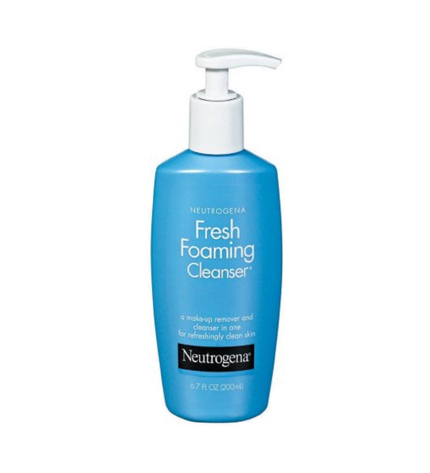Neutrogena Fresh Foaming Facial Cleanser & Makeup Remover with Glycerin Oil- Soap- & Alcohol-Free Daily Face Wash Removes Dirt Oil & Waterproof Makeup Non-Comedogenic & Hypoallergenic 6.7 fl. oz (Pack of 2) Fresh 6....