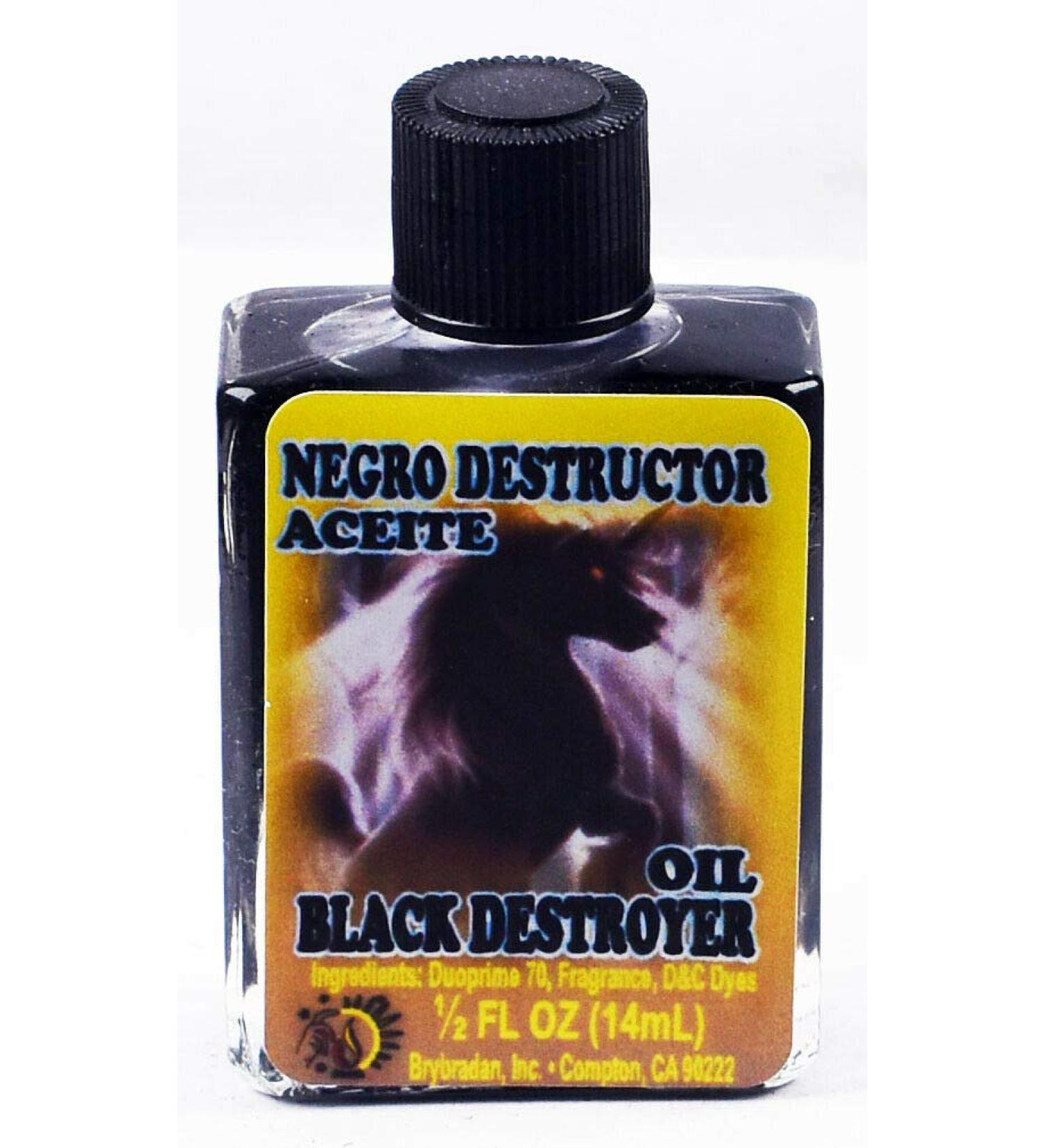 1 Piece BRYBRADAN Black Destroyer Spiritual Oil Negro Destructor ACEITE ESPIRITUAL 1/2 FL OZ 14.7ML BLACK DESTROYER 1 Fl Oz (Pack of 1)