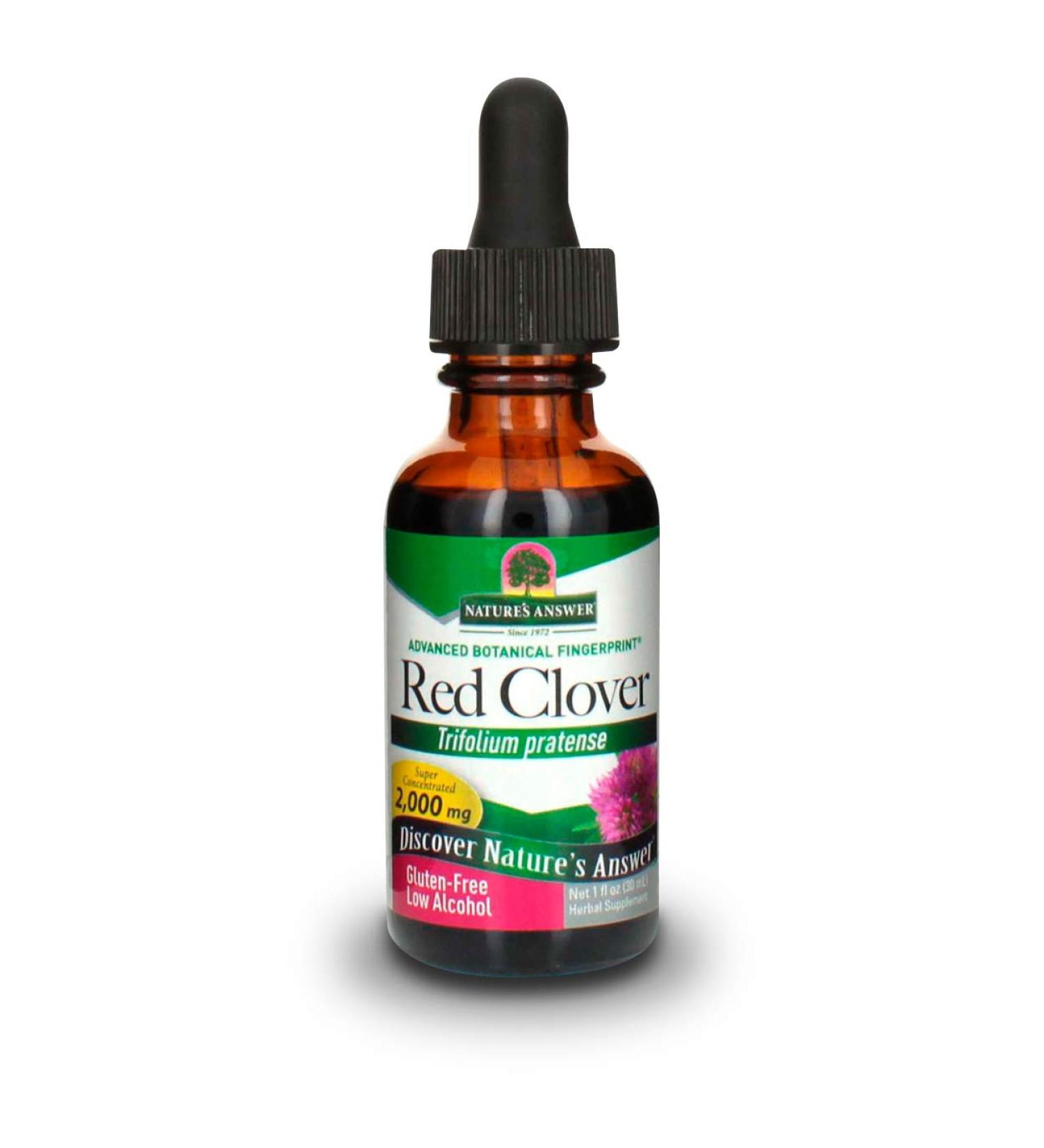 Nature's Answer Red Clover Flowering Tops - 1 oz | Natural Mood Support & Hormone Balance for Women - Buy Online on GoSupps.com