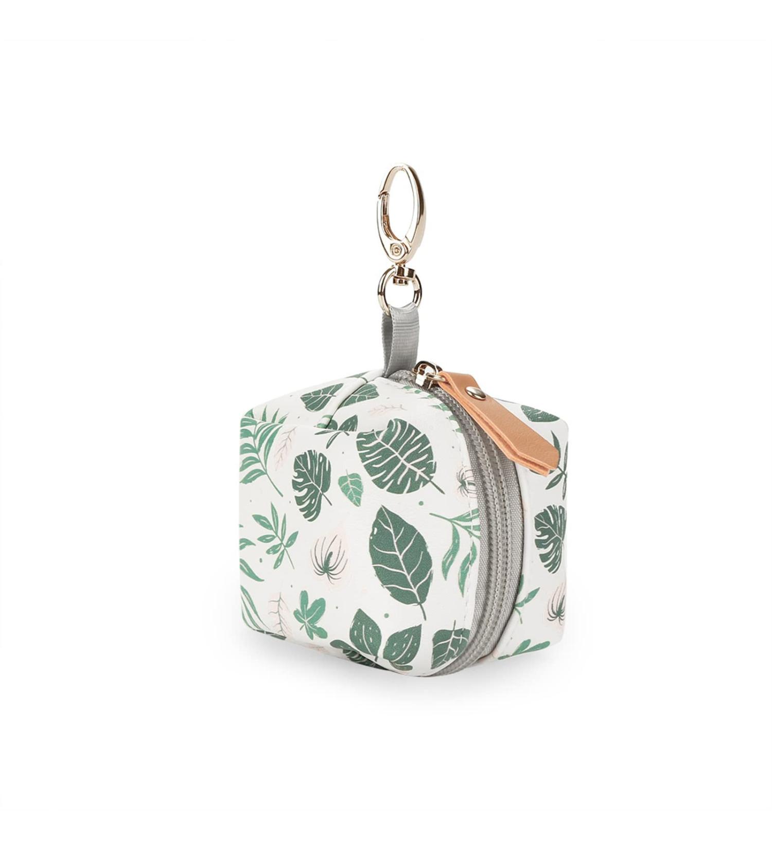 Stylish Techsome Pacifier Holder & Strap | Clip for 2 Pacifiers | Perfect for Travel & Outdoor Activities | Green Baby Utensils - Buy Online on GoSupps.com