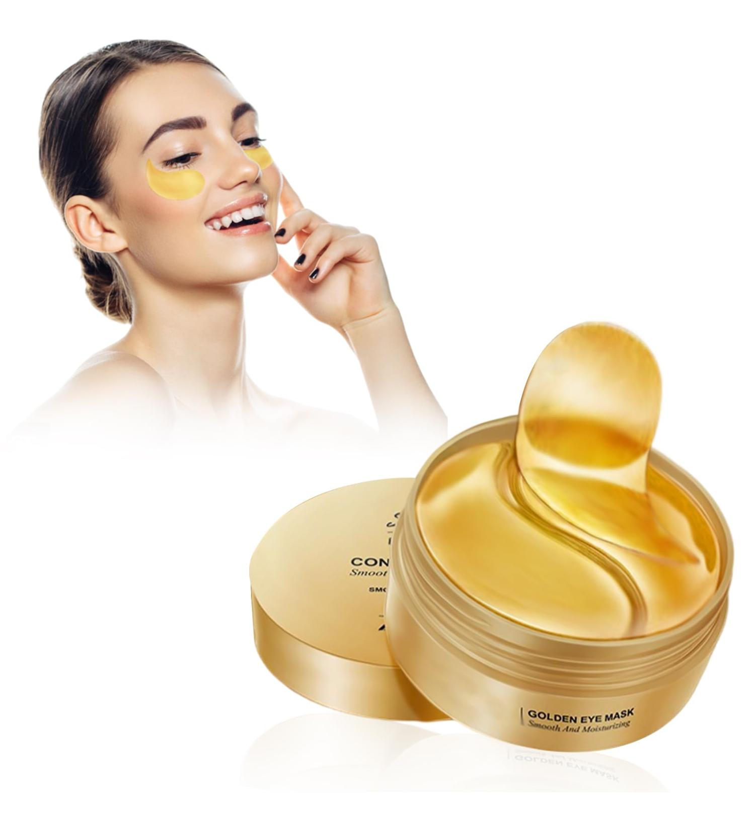 60 Pieces Under Eye Patches 24K Gold Eye Mask for Reduce Puffiness Collagen Hydrating Gel Pads Unisex Beauty Eyes Skin Care Products for Improving Dark Circles Eye Bags Fine Lines - Buy Online on GoSupps.com