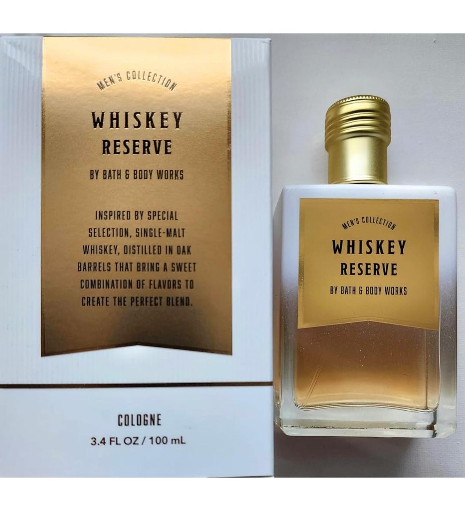 Bath & Body Whiskey Reserve Cologne for Men 3.4 fl oz Single-Malt Inspired Fragrance
