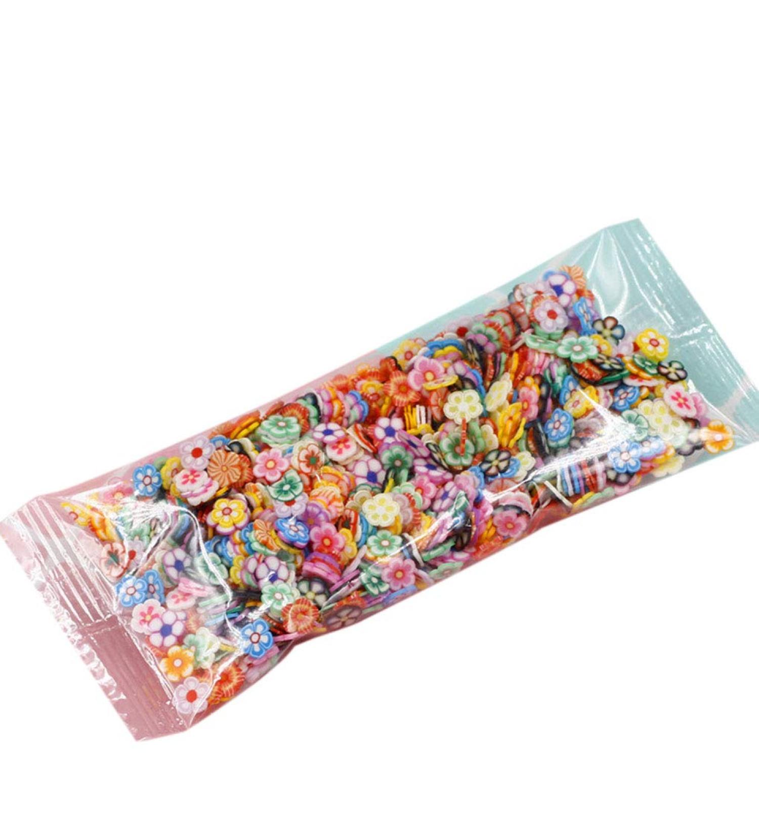 Guangcailun 1000pcs/bag 3D Polymer Clay Nail Slices Nail Art Star Cartoon Flower Fruit Feather Manicure Nail Art Decoration s 2# - Buy Online on GoSupps.com