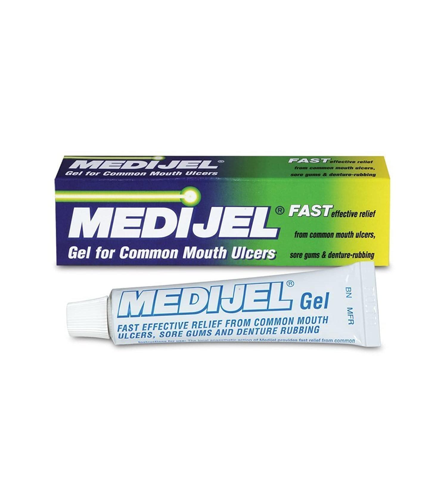 Medijel Gel 15g - Fast Relief for Mouth Ulcers - Buy Online on GoSupps.com