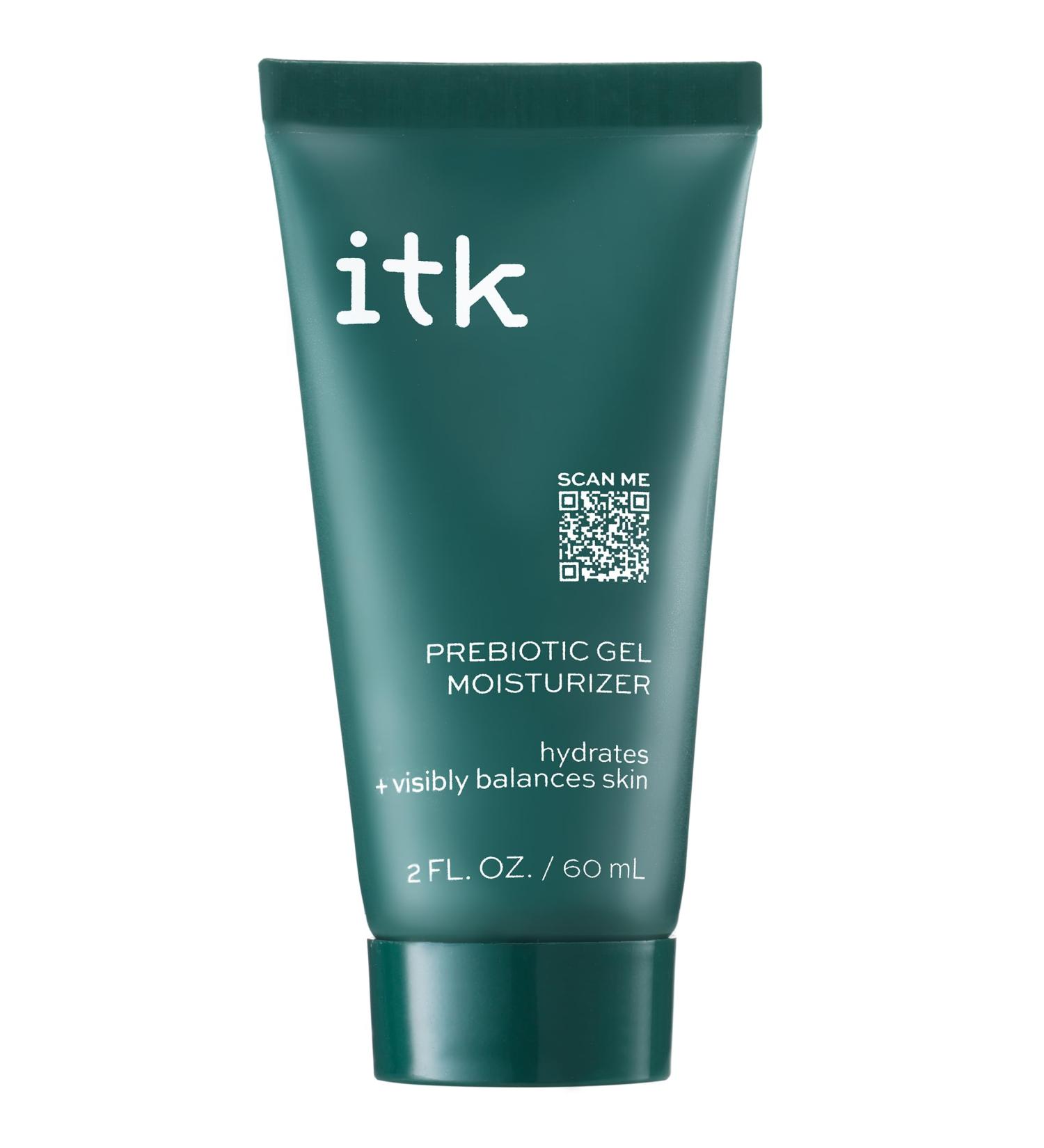ITK Skincare Prebiotic Gel Moisturizer for Oily Acne-Prone Skin | Niacinamide Squalane Cucumber Extract | Hydrating & Energizing Dark Spot Corrector | Vegan & Cruelty-Free - Buy Online on GoSupps.com