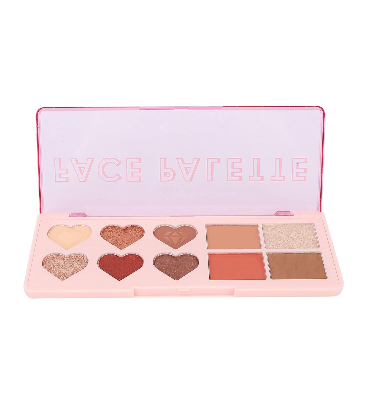 Buy Multi 4 in 1 Face Palette - Eyeshadow Blush Contouring & Highlighter | Red Brown Makeup Cosmetic Palette - International Shipping - Buy Online on GoSupps.com